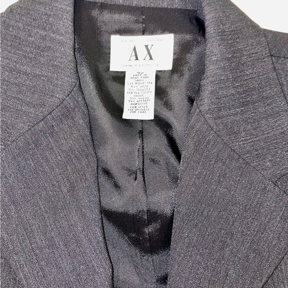 Armani Exchange Charcoal Men's Full Suit- Jacket & Pants - Picture 7 of 9